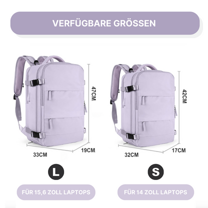 2-in-1 Rucksack-Koffer mit 180° Öffnung - entspannt unterwegs