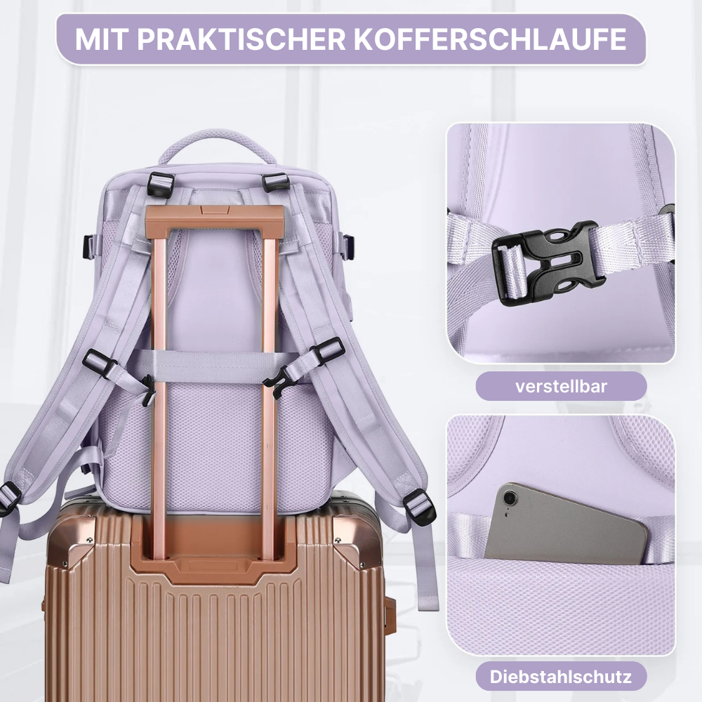 2-in-1 Rucksack-Koffer mit 180° Öffnung - entspannt unterwegs