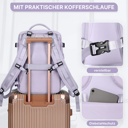 2-in-1 Rucksack-Koffer mit 180° Öffnung - entspannt unterwegs